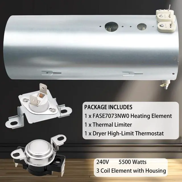 Alt view image 2 of 7 - FASE7073NW0 FASE7074LW0 FASE7021NW2 Heating Element Kit for Frigidaire | Replace Frigidaire FASE7073NR2 FASE7074LA0, FASE7074LN0 FFSE5115PW0 FFSE5115PA0