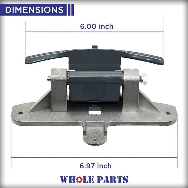 Alt view image 2 of 7 - Upgraded Dryer Door Hinge Assembly Part # 137105100 - Replacement & Compatible with Some Crosley, Electrolux, Frigidaire and Kenmore Dryers