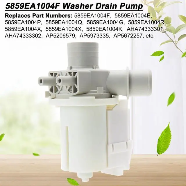 Alt view image 2 of 6 - 5859EA1004F Drain Pump for LG Washing Machines WT7600HKA WT1101CW WT1001CW | 5859EA1004F Washer Drain Pump, Fit WT5101HW WT1701CW, Replaces 5859EA1004P 5859EA1004E 5859EA1004G
