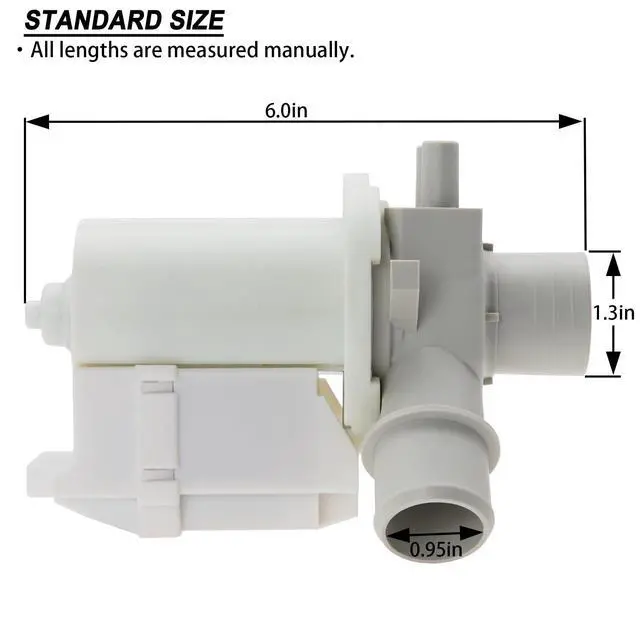 Alt view image 6 of 6 - 5859EA1004F Drain Pump for LG Washing Machines WT7600HKA WT1101CW WT1001CW | 5859EA1004F Washer Drain Pump, Fit WT5101HW WT1701CW, Replaces 5859EA1004P 5859EA1004E 5859EA1004G