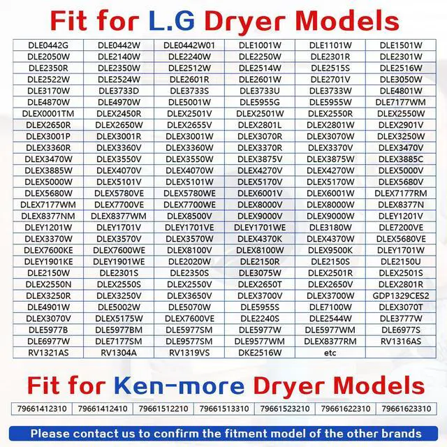 Alt view image 4 of 7 - DLE5955W DLE2350W DLE2350R Dryer Heating Element Fit for LG Models DLE3170W DLE3777E DLE2350R DLE3180W DLE2516W DLE3733S DLE2250W DLE3733D DLE5001W DLE3050W DLE3075W DLE2140W DLE2150R DLE2512W