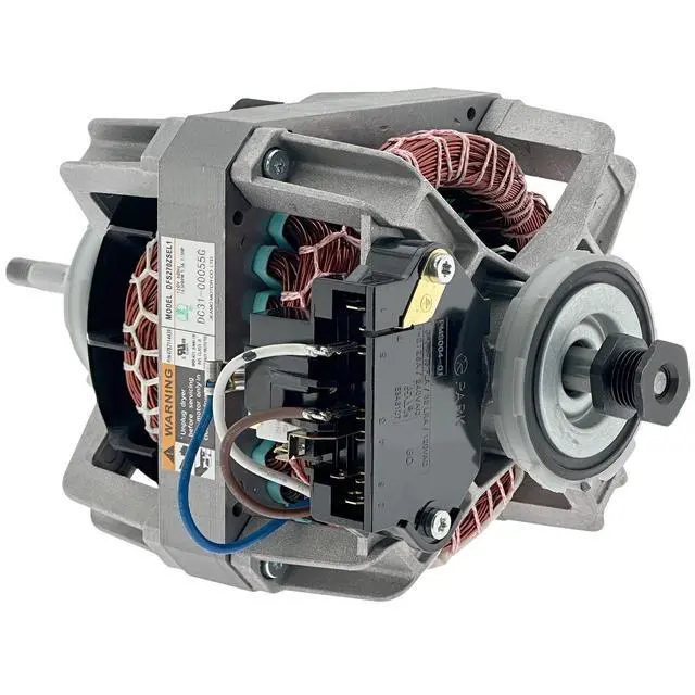 Alt view image 4 of 6 - DC31-00055G Dryer Motor for Samsung DV42H5000EW/A3 DV42H5000GW/A3 DV42H5200EF/A3 DV42H5200EP/A3 DV42H5200EW/A3 DV42H5200GF/A3 DV42H5200GP/A3 DV42H5400EW/A3 DV42H5600EP/A3 DV45H7000GW/A2 DV48H7400EW/A2