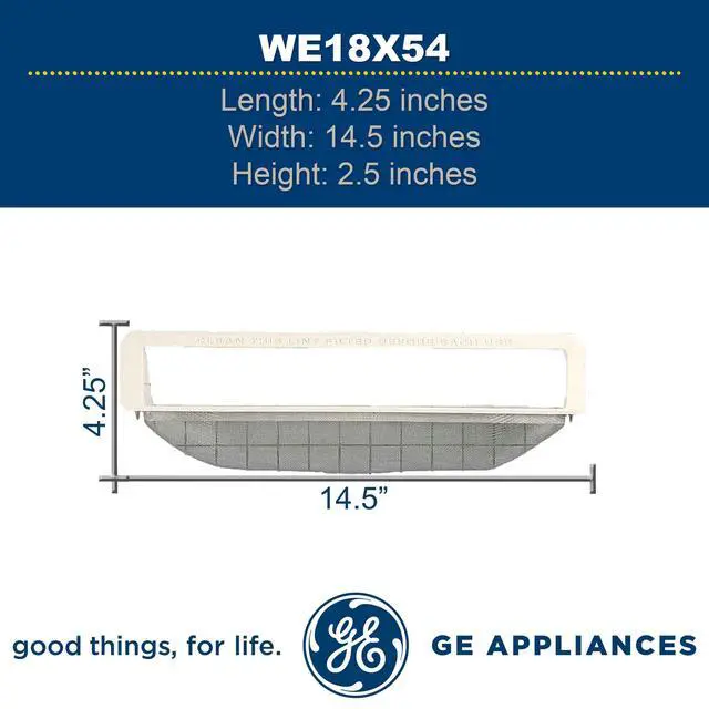 Alt view image 5 of 5 - WE18X54 nuine OEM Lint Filter for Dryers