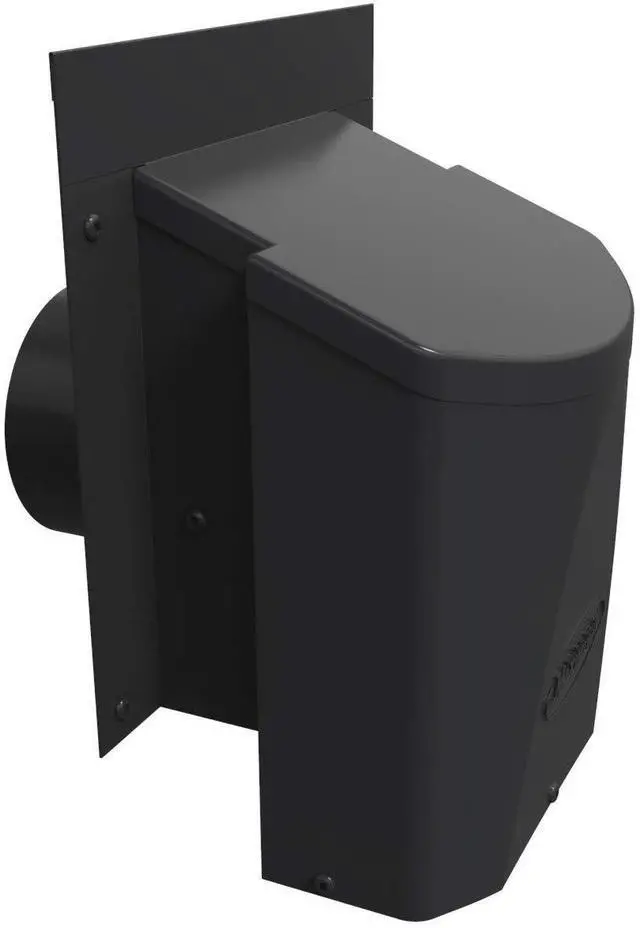 Main image of Ventilation AF4-C 4 Inch Outdoor Wall Dryer Vent Cover Exterior Bathroom Exhaust Fan & HVAC Intake/Exhaust, Energy-Saving, Galvanized Steel, Weatherproof - Black