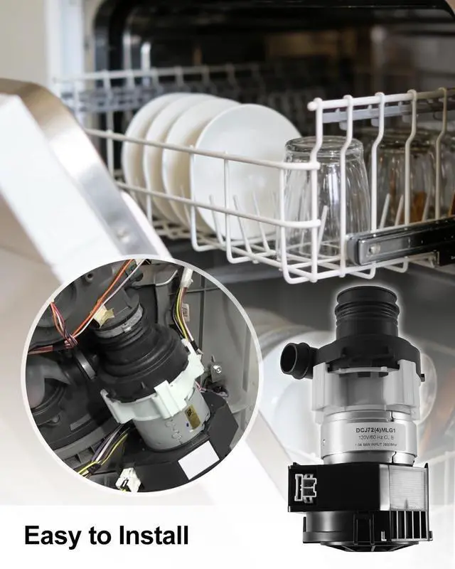 Alt view image 6 of 6 - WD26X23258 Dishwasher Circulation Pump Assembly Fit for GE Dishwasher, Replace WD26X22285 WD26X22826 WD26X22518 EAP11772000, Powerful Water Pressure