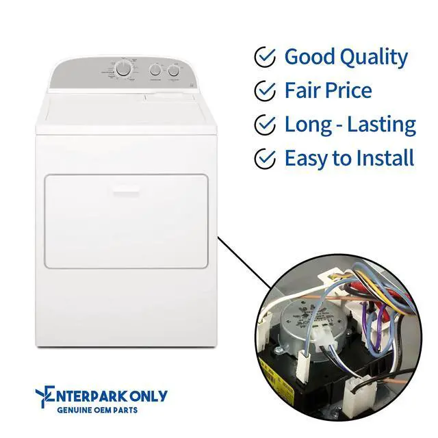 Alt view image 5 of 6 - Enterpark W10185976 Dryer Timer Replacement | Produced for Whirlpool & Compatible Models | Restores Cycle Control