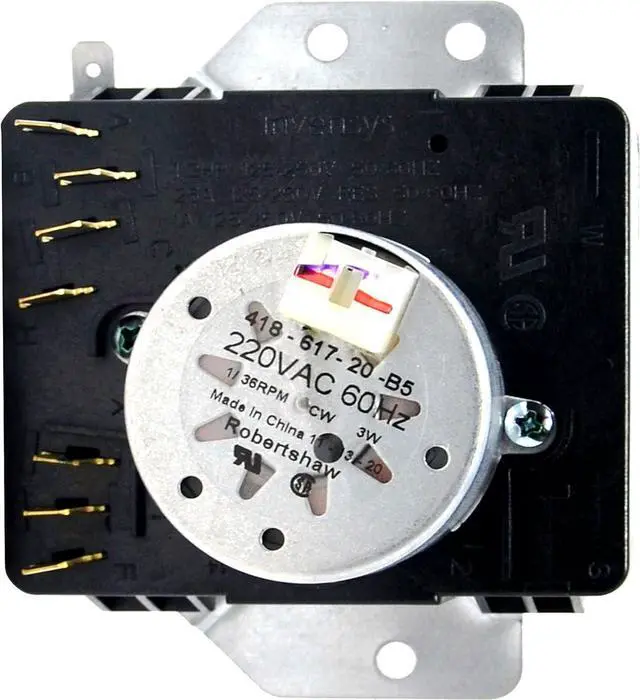 Main image of Dryer Timer Control Replacement For Admiral AED4475TQ1, Admiral YAED4475TQ1, Amana 4KNED4400BQ1 NED5100TQ1, Crosley CEDX631VQ1, Estate YEED4300VQ1 Dryer