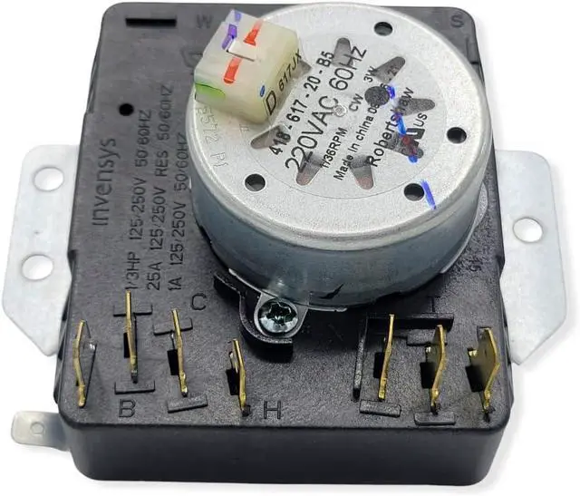 Alt view image 5 of 6 - Dryer Timer Control Replacement For Admiral AED4475TQ1, Admiral YAED4475TQ1, Amana 4KNED4400BQ1 NED5100TQ1, Crosley CEDX631VQ1, Estate YEED4300VQ1 Dryer