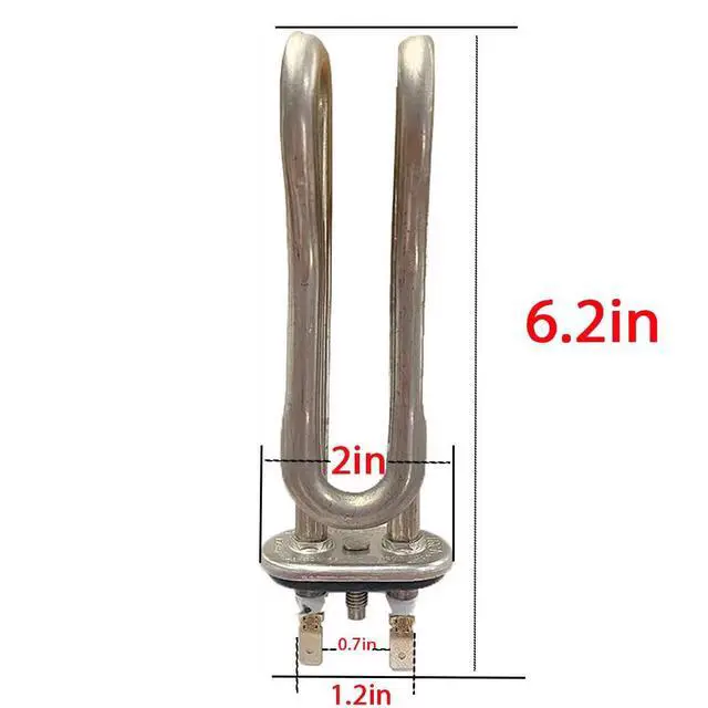 Alt view image 2 of 6 - DD47-00008A Dishwasher Heating Element Water Heater Sheath Heater (120V,1100w) For Samsung DW80F600 Series, DW80F800 Series, DW80J3020 Series, DW80K5050 Series, DW80R5060 Series, DW80R5061 Series