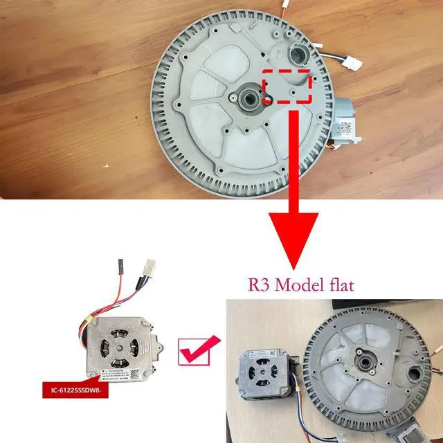 Alt view image 4 of 7 - DD31-00008A for Samsung Dishwasher Circulation Pump Motor Original Equipment Manufacturer (OEM) Part IC-61225SSDWB (CW Direction Match DD94-01004A Parts