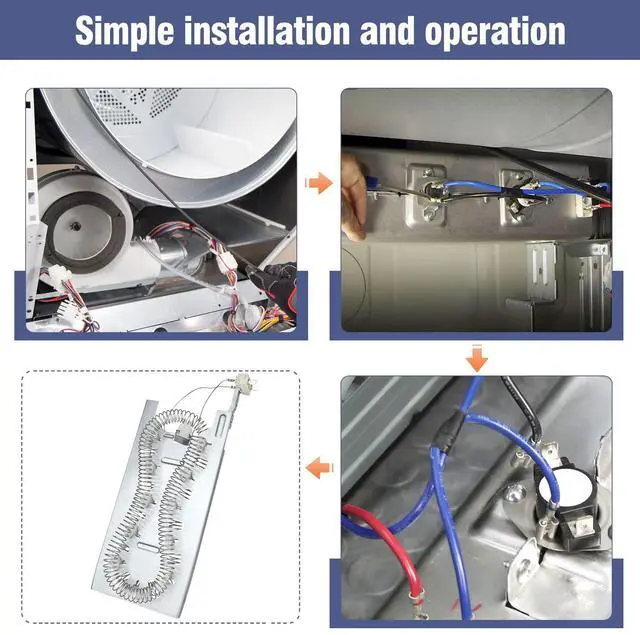Alt view image 5 of 7 - W10864898 Dryer Heating Element Compatible with whirlpool, Kenmore Elite, may-tag, Replaces AP6026295 W10832958 Figure 6 Can See More Models