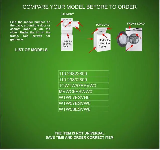 Alt view image 5 of 6 - WPW10292584 Washer Sensor Switch Control Board WPW10292584- W10177795 Y