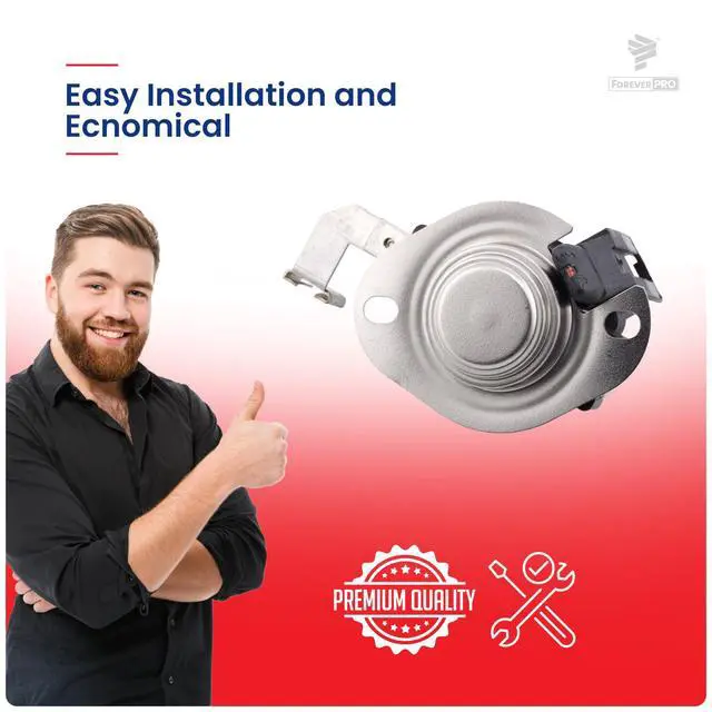 Alt view image 2 of 7 - WP8577891 Thermostat Fix for Whirlpool Dryer 8577891 1201574 AH1488102 EA1488102