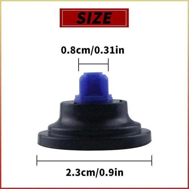 Alt view image 2 of 7 - 100 Pcs Blue Tip Diaphragm 823492 Replacement Part Compatible with Wascomat Huebsch Speed Queen Unimac Elbi Water Valves Washer Washing Machine Replaces for 300202 823493 823499