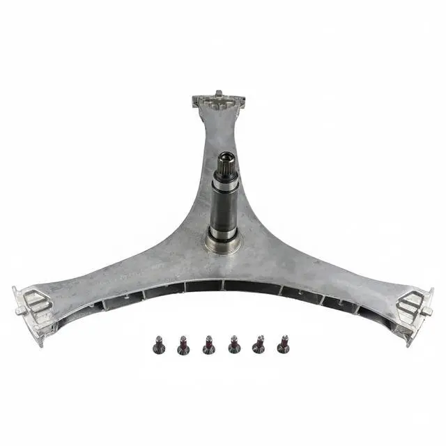 Alt view image 3 of 6 - DC97-17004B Washer Flange Shaft Assembly Compatible with Samsung Front Load Washing Machines, with DC60-40137A Spider Hex Bolts (6-Pack), Replaces DC97-17004A, DC97-17004E, 4000061
