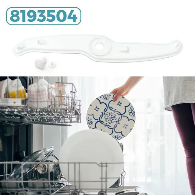 Alt view image 5 of 5 - 8193504 Upper Spray Arm for Whirlpool Kenmore Maytag KitchenAid Dishwashers Upper Wash Arm Replacement Kit Replace 8268298 8268299 8538389 853839 5493399 5493481 5493540 5493336