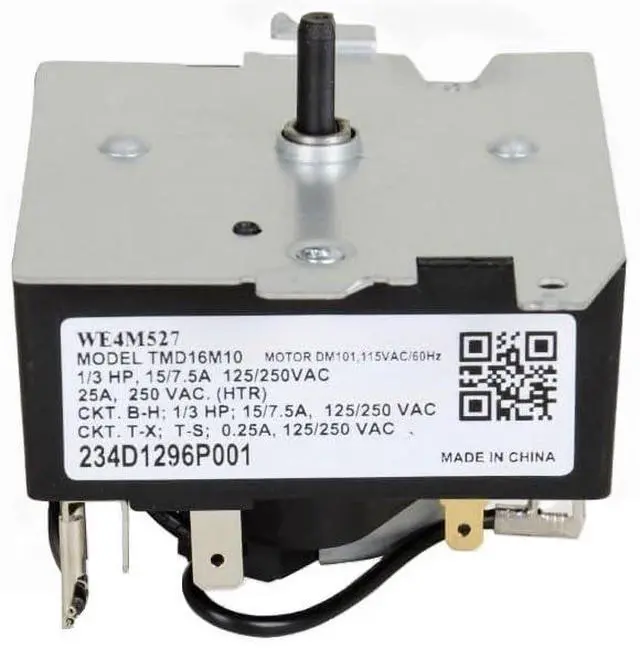 Alt view image 2 of 5 - Replacement (234D1296P001) - Laundry Dryer Timer - Direct Replacement for WE4M527, WE4M365, WE04M0527, AP5632405, PS3654187, 2754526, EAP3654187, TMD16M10