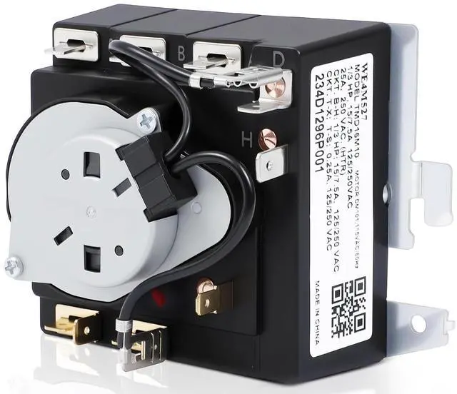 Main image of Replacement (234D1296P001) - Laundry Dryer Timer - Direct Replacement for WE4M527, WE4M365, WE04M0527, AP5632405, PS3654187, 2754526, EAP3654187, TMD16M10