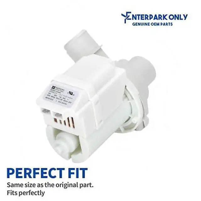 Alt view image 2 of 7 - Enterpark DP040-012 Washer Water Pump Replacement Part for LG Washers Compatible with WT5170HW WT1701CW WT5680HVA WT5170HV WT5680HWA 048231013369 048231013635