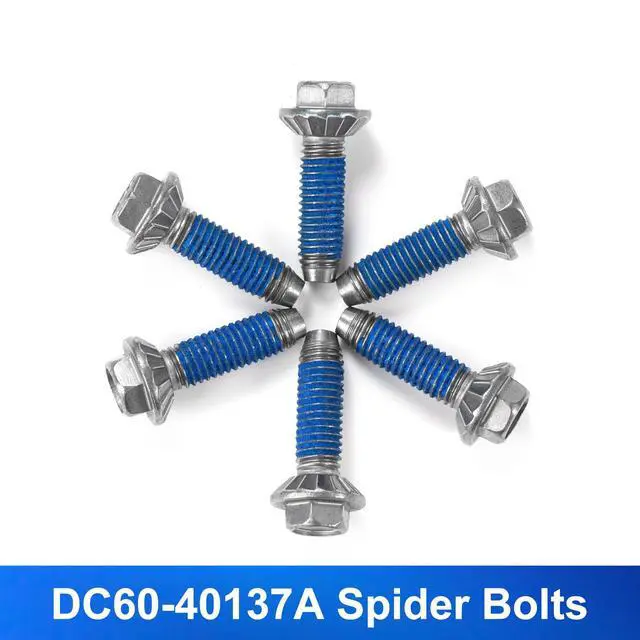 Alt view image 3 of 7 - DC97-17004B Washer Flange Shaft Assembly with DC60-40137A Spider Hex Bolt (6 Pack) Compatible with Samsung Washing Machine Replace DC97-17004E 4000061 AP5800144 PS8764285