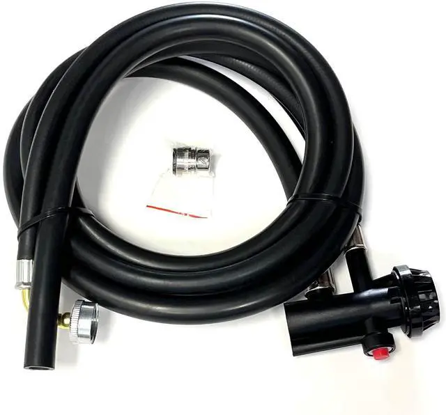 Main image of 6FT GE Portable Dishwasher Fill & Drain Hose Assembly WD24X10066 w/Faucet Adapter