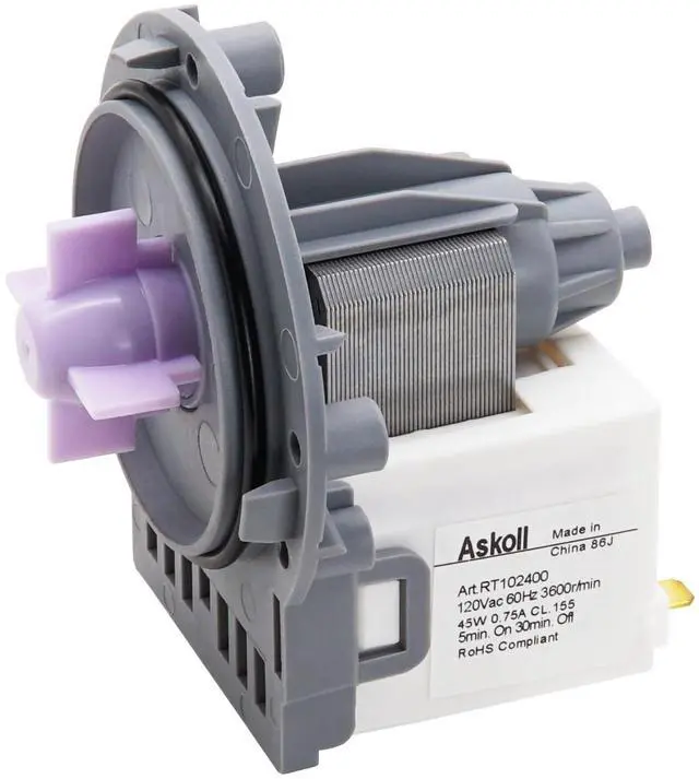 Main image of WM8100HVA WM9000HVA WM8000HWA WM5000HVA Washer Circulation Pump for LG | Replace LG WM5000HWA WM8000HVA, WM8100HWA WM8500HVA, WM9000HWA WM9500HKA