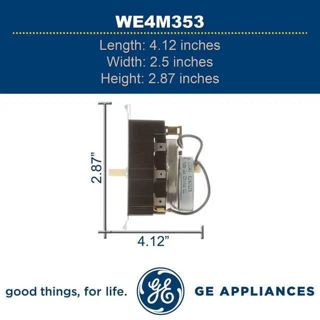 Alt view image 7 of 7 - WE4M353 nuine OEM Dryer Timer for Dryers