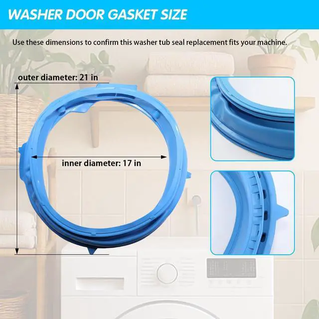 Alt view image 3 of 7 - GFW650SPN2SN GFW850SPN2RS GFW650SSN0WW GFW650SSN2WW Door Boot Seal for GE | GFW850SPN0RS GFW650SPN0SN GFW655SSV0WW GFW850SSN0WW GFW850SPN1RS PFW870SPV0RS GFW650SSNWW; front-load washer gasket