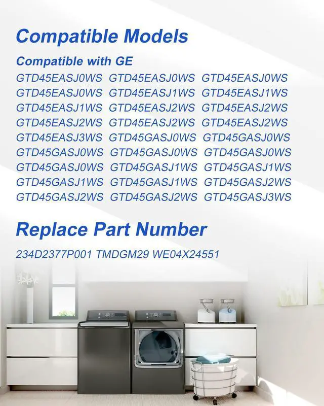 Alt view image 2 of 6 - 234D2377P001 Dryer Timer Control Fit for GE Dryers, Clothes Dryer Timer Control Replace TMDGM29 WE04X24551
