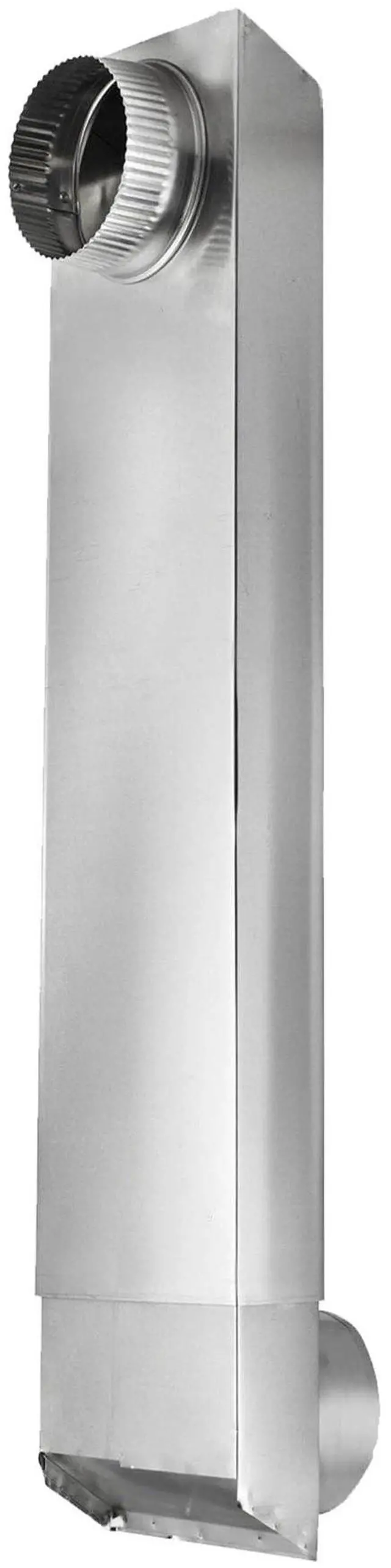 Main image of Close Clearance Dryer Vent Periscope Pipe, 29"-50", Fits 4" Vents | Flat, Slim Duct with Flexible Outlet Installation, Reduces Space Behind the Dryer from 4.5 to 2.5 Inches for a Closer Fit