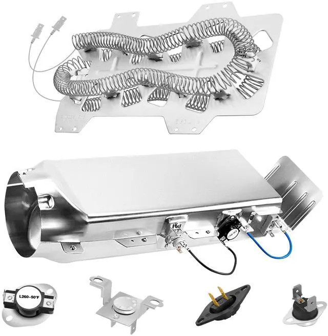 Main image of DC47-00019A DC97-14486A Dryer Heating Element for Samsung Dryers DV45H7000EW/A2 DV40J3000EW/A2 DV42H5000EW/A3 DVE50M7450W/A3 DV42H5200EW/A3 DV48H7400EW/A2 DVE50R5400V/A3 DV42H5200EP/A3