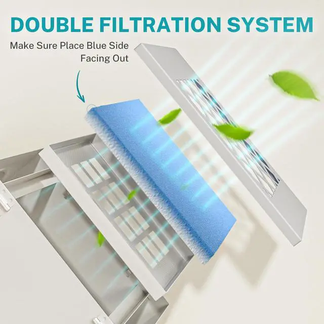 Alt view image 7 of 7 - Indoor Dryer Vent Kit,10 Pack Dryer Filter ReplacementMetal Dryer Vent Box, Indoor Dryer Vent for Electric Dryer, Space Saver Dryer Vent Kit with Polyester Filters, Dryer Vent Hose