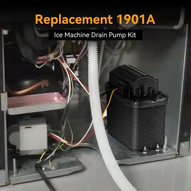 Alt view image 2 of 7 - 1901A Drain Pump Kit Compatible with Whirlpool Ice Machine 50-lb | Drain Pump Kit for Ice Maker Replace 2185528, 2208534, 2310253, AH3650734, EA3650734, PS3650734, for Ice Machines 2000 Years+