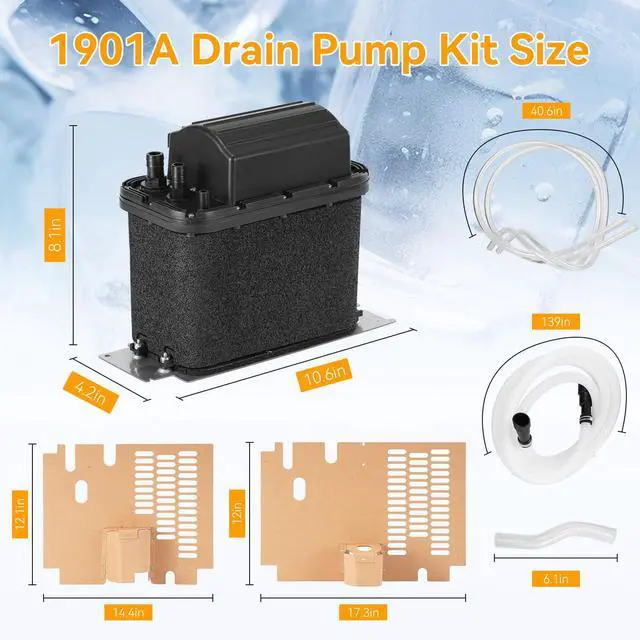 Alt view image 5 of 7 - 1901A Drain Pump Kit Compatible with Whirlpool Ice Machine 50-lb | Drain Pump Kit for Ice Maker Replace 2185528, 2208534, 2310253, AH3650734, EA3650734, PS3650734, for Ice Machines 2000 Years+