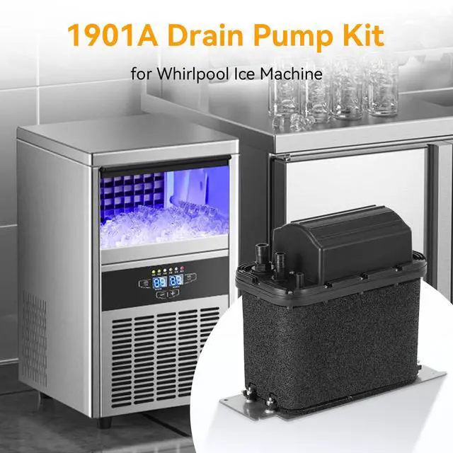 Alt view image 7 of 7 - 1901A Drain Pump Kit Compatible with Whirlpool Ice Machine 50-lb | Drain Pump Kit for Ice Maker Replace 2185528, 2208534, 2310253, AH3650734, EA3650734, PS3650734, for Ice Machines 2000 Years+