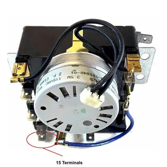 Alt view image 3 of 5 - 3406725 529121 CKD2338 Dryer Timer Compatible with Whirlpool Maytag Timer WP3406725, 3406725, AP6008573