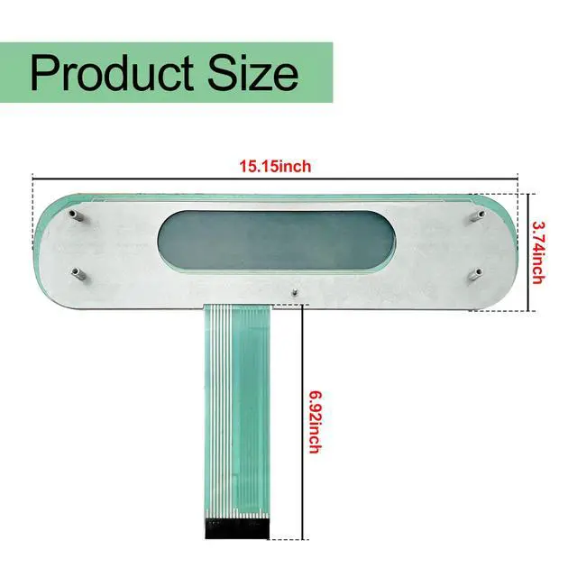 Alt view image 3 of 5 - 9756559ES Switch Membrane with Metal Back Compatible with Whirlpool Oven | Replacement for WP9756595ES,9756559ES,Compatible with Maytag, KitchenAid, Jenn-Air, Amana, Magic Chef, Admiral, Norge,etc