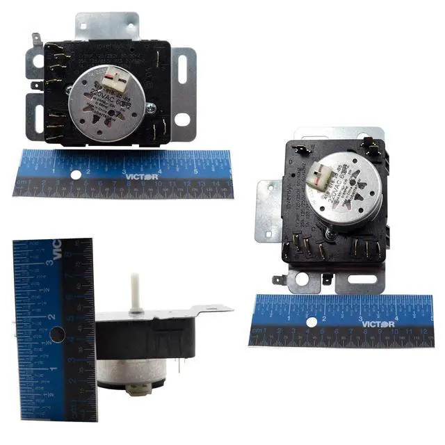 Alt view image 3 of 7 - W10436303 Clothes Dryer 3 Cycle Timer 220VAC 60Hz 3W Replacement Model Specific Not Universal