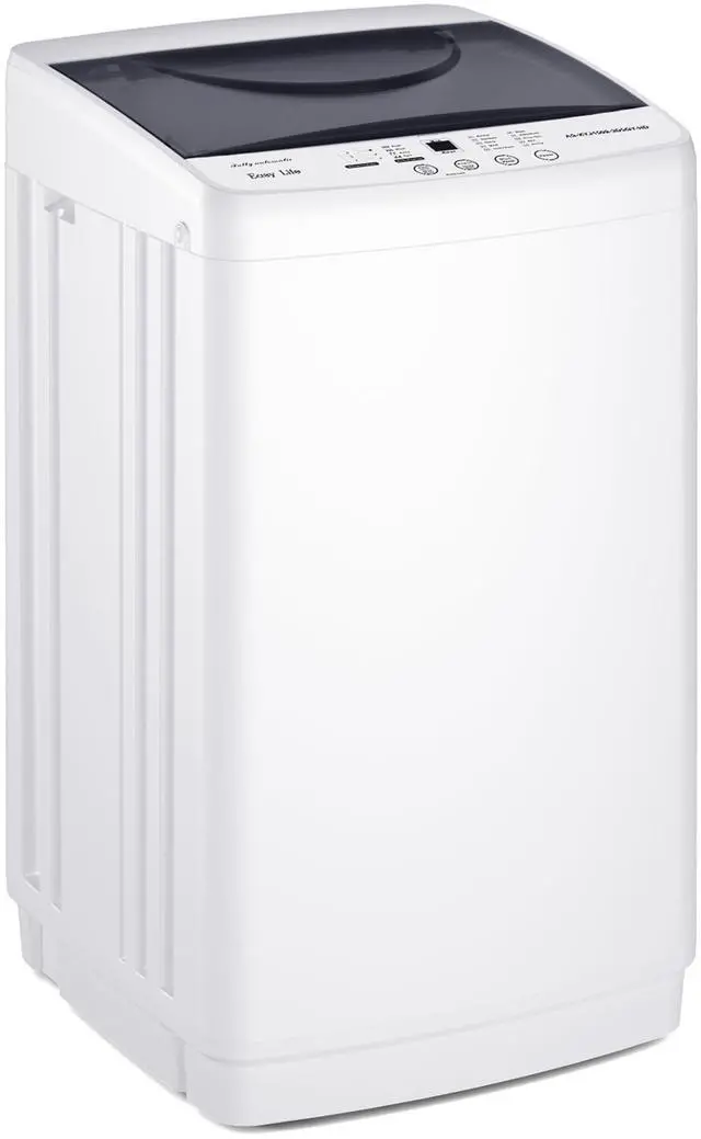 Main image of Portable Washing Machine, 7.7LBS Full-Automatic, 10 Wash Cycles, Stainless Steel Drum, Quiet Compact Washer for Apartment, Dorm, RV, White