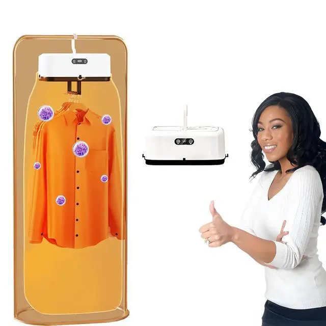 Main image of Portable Clothes Dryer,Intelligent Constant Temperature And Portable,Small Foldable,360 Cycle Heating,Digital Touch Screen,Suitable For Home Or Travel Use (White)