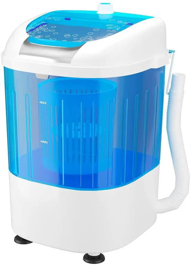 Main image of 5.5lbs Mini Washing Machine w/Spin Dryer, Portable Clothing Washer Single Tub Washing Machine, Compact Laundry Washer Machine w/Cycle Basket and Drain Hose