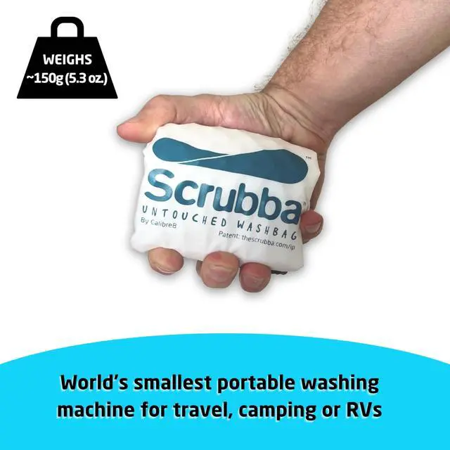 Alt view image 3 of 7 - Untouched Wash & Dry Kit Washboard-in-a-Bag Travel Laundry System | Wash Fast, Dry Anywhere, Travel Laundry, Wash Bag, Absorbent Towel, Folding Hanger, Pegless Clothesline, Packing Cell