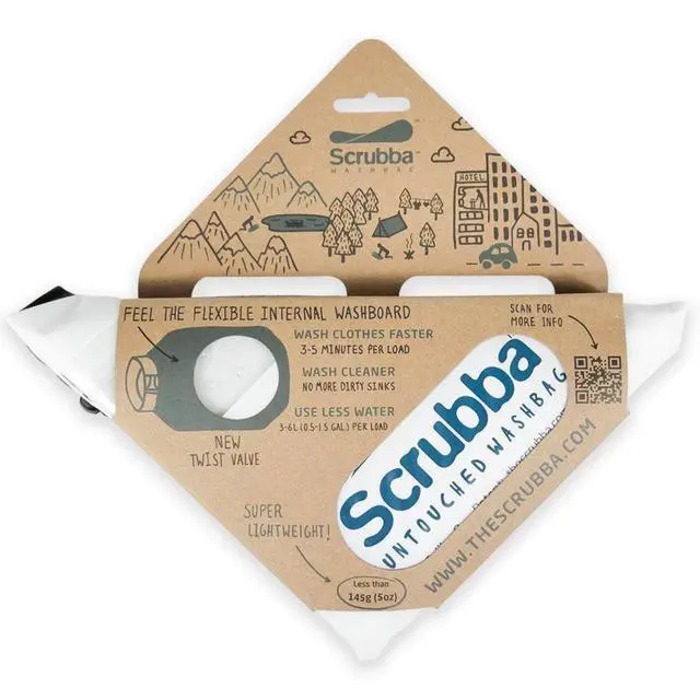 Alt view image 7 of 7 - Untouched Wash & Dry Kit Washboard-in-a-Bag Travel Laundry System | Wash Fast, Dry Anywhere, Travel Laundry, Wash Bag, Absorbent Towel, Folding Hanger, Pegless Clothesline, Packing Cell