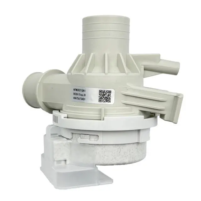 Alt view image 3 of 5 - AHA75673401 Dishwasher drain pump assembly for LG motor DC26V WT7100CW/00 WT7800CV/00 WT7300CV/00 WT7300CW/00
