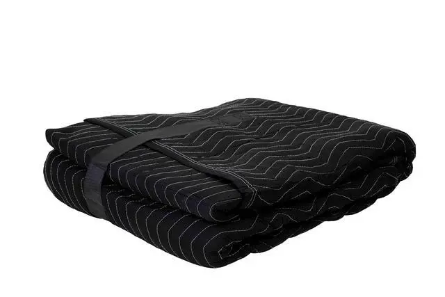 Alt view image 6 of 7 - Black Quilted Refrigerator Cover - Outdoor Fridge Cover, Furniture Pad for Moving/Storage - 38" x 70" - Fully Adjustable, Machine Washable