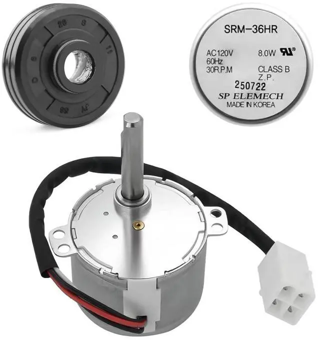 Main image of DD31-00013B for Samsung Dishwasher Geared Motor Exact Replacement Part,Replacement for Numbers 4000924, AP5917177, PS9606349,Designed to fit Specific Samsung Manufactured Dishwasher Models