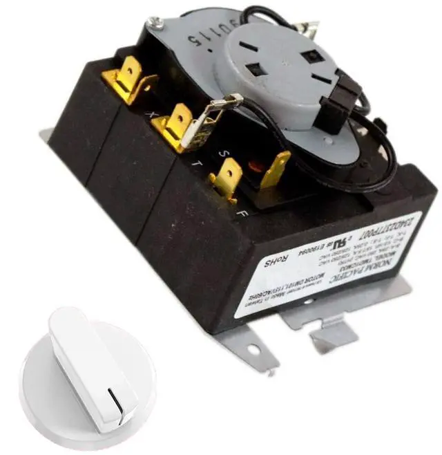 Main image of US-Based Supplier WE04X25586 Dryer Timer 4467041 and WE03X25285 Dryer Timer Control Knob Compatible with GE Hotpoint Dryers