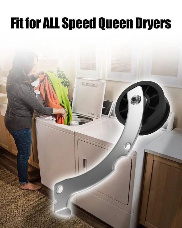 Alt view image 2 of 6 - Dryer Repair Kit Compatible with Speed Queen 1992 & Newer SM | Complete Kit Include RB170002 Roller D516792 Idler Pulley D511255P Cylinder Belt & RB170003 Drum Glide