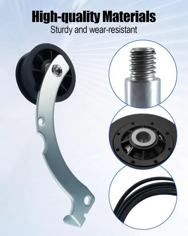 Alt view image 3 of 6 - Dryer Repair Kit Compatible with Speed Queen 1992 & Newer SM | Complete Kit Include RB170002 Roller D516792 Idler Pulley D511255P Cylinder Belt & RB170003 Drum Glide