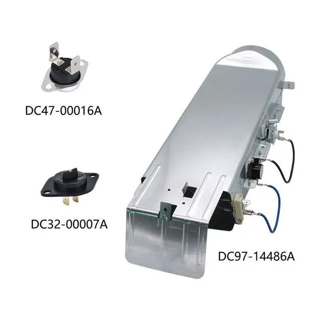 Alt view image 4 of 7 - DC97-14486A Dryer Heating Element Repair Kit - Includes DC32-00007A Dryer Thermal Fuse and DC47-00016A Thermostat - Compatible with Samsung, Maytag, Amana, Roper, and KitchenAid